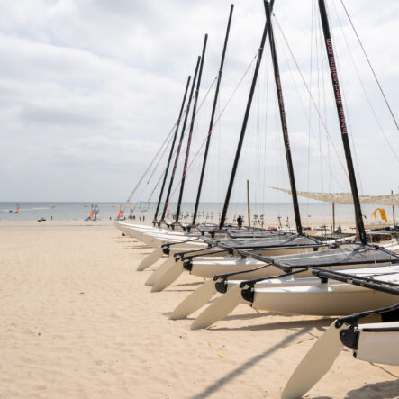 Voiles sur la plage La Baule Escoublac