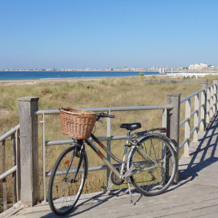 vélo sur le boulevard de mer